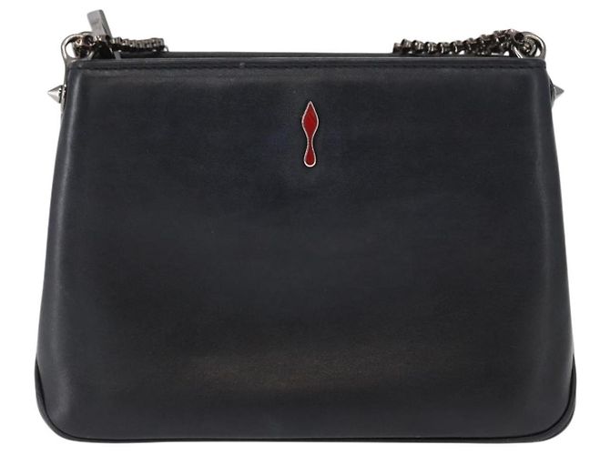 Christian Louboutin Triloubi Chain Leather Small Nero - vista 2