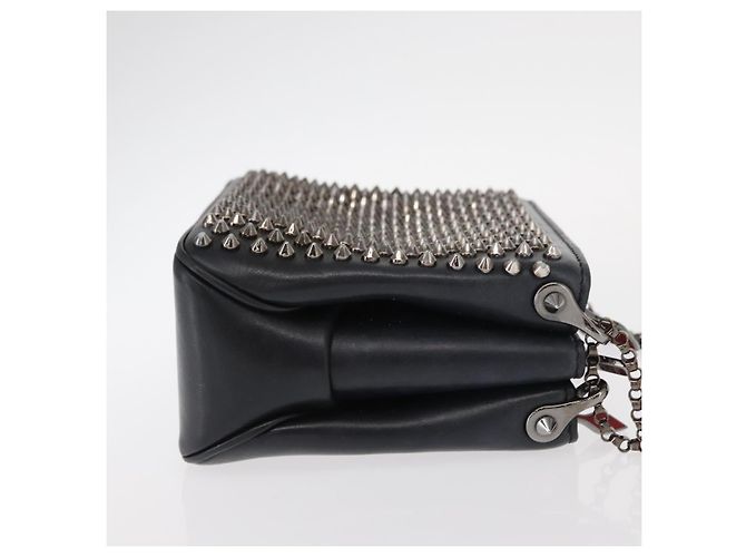 Christian Louboutin Triloubi Chain Leather Small Nero - vista 3
