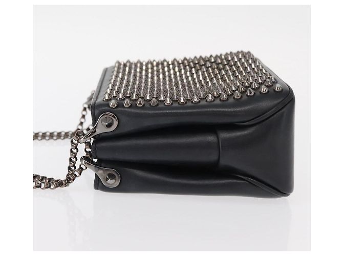 Christian Louboutin Triloubi Chain Leather Small Nero - vista 4
