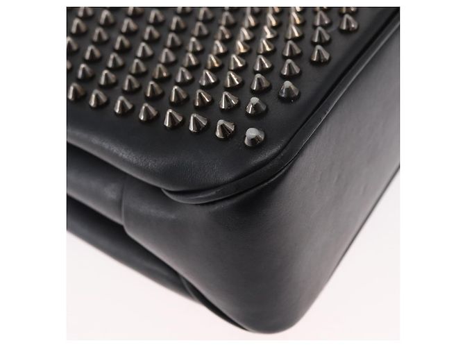 Christian Louboutin Triloubi Chain Leather Small Nero - vista 7