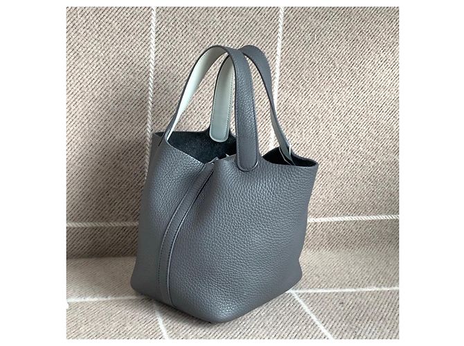 Bolsa Hermès Picotin 18 Cinza - vista 3