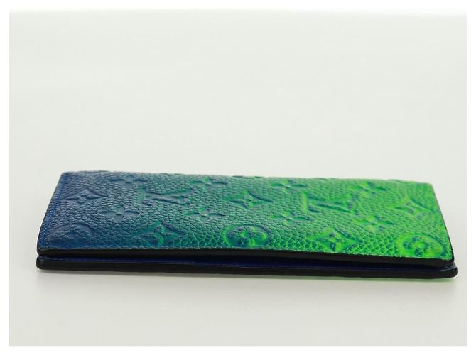 Louis Vuitton Brazza Limited Edition Illusion Monogram Taurillon Leather Green - view 3