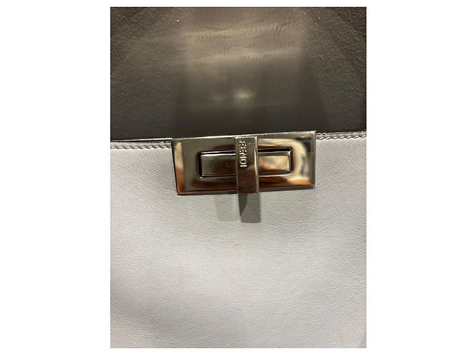 Fendi Peekaboo graue Lederhandtasche - Ansicht 11
