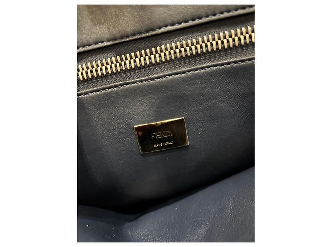 Fendi Peekaboo graue Lederhandtasche - Ansicht 3