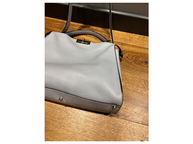 Fendi Peekaboo graue Lederhandtasche - Ansicht 8