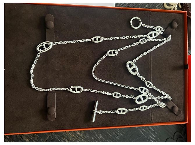 Collana Hermès Farandole 120 in Argento Sterling - vista 4