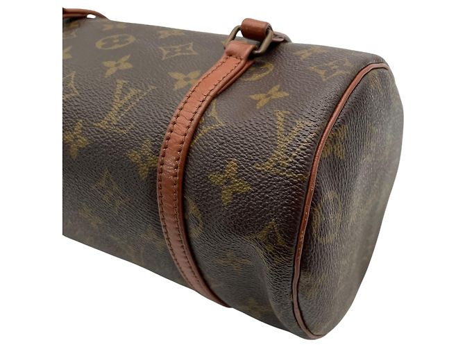 Bolsa Louis Vuitton Papillon 26 Monogram Marrom Monograma - vista 11