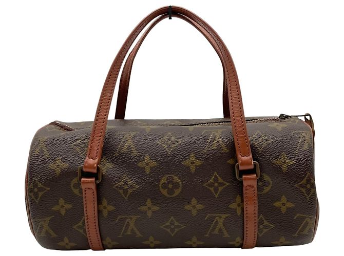 Bolsa Louis Vuitton Papillon 26 Monogram Marrom Monograma - vista 3