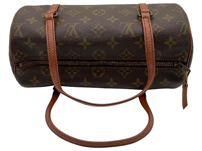 Bolsa Louis Vuitton Papillon 26 Monogram Marrom Monograma - vista 8