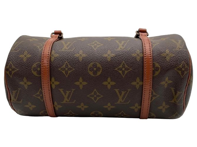 Bolsa Louis Vuitton Papillon 26 Monogram Marrom Monograma - vista 9