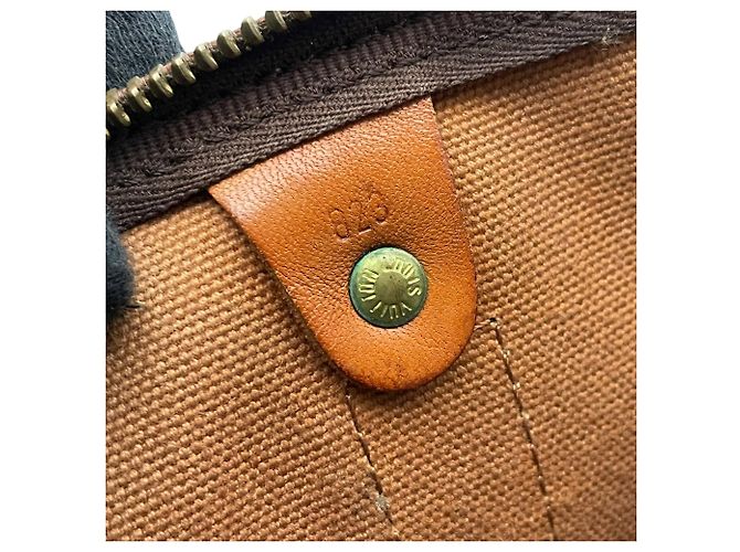 Bolsa Boston Louis Vuitton Keepall 50 Monogram Marrom Monograma - vista 15