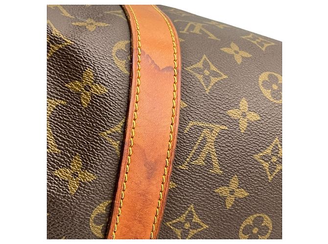 Bolsa Boston Louis Vuitton Keepall 50 Monogram Marrom Monograma - vista 24