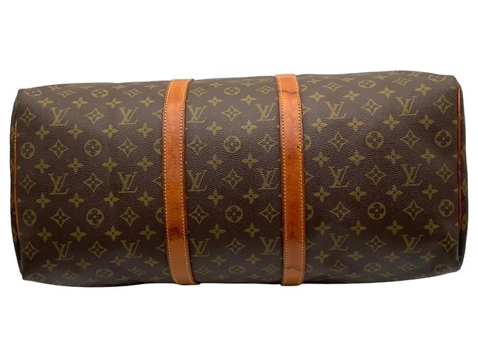 Bolsa Boston Louis Vuitton Keepall 50 Monogram Marrom Monograma - vista 9
