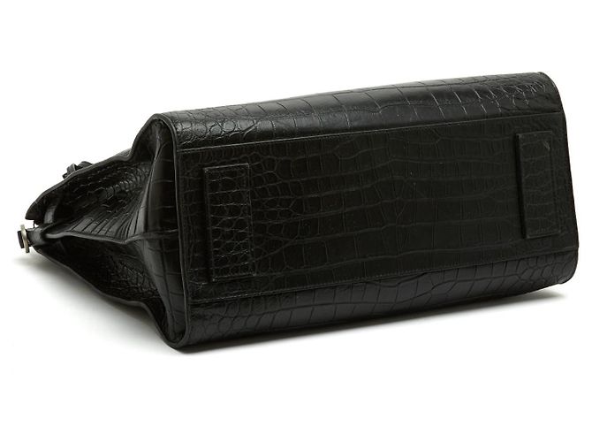 Autre Marque Saint Laurent Sac de Jour North South Pelle Nera Nero - vista 6