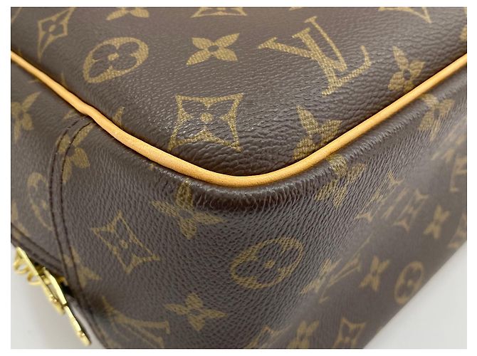 Louis Vuitton Deauville Monogram Standard Castaño - vista 7