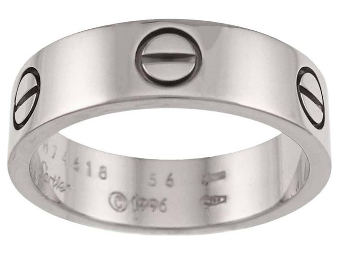 Anello Cartier Love in oro bianco - vista 2