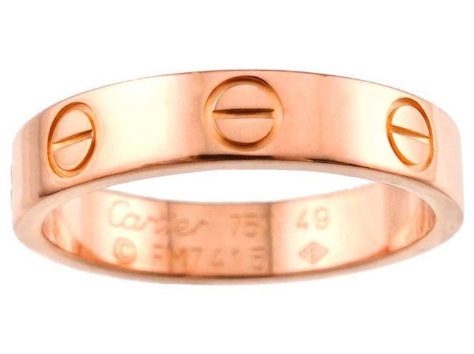 Anello Mini Love Cartier in oro rosa 18K - vista 2