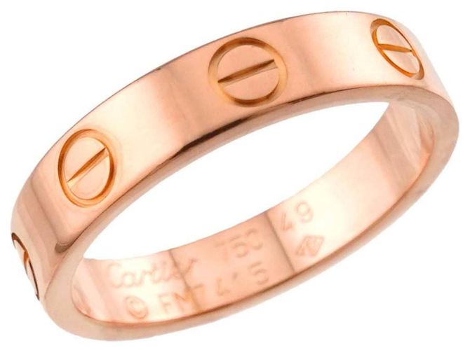 Anello Mini Love Cartier in oro rosa 18K - vista 4