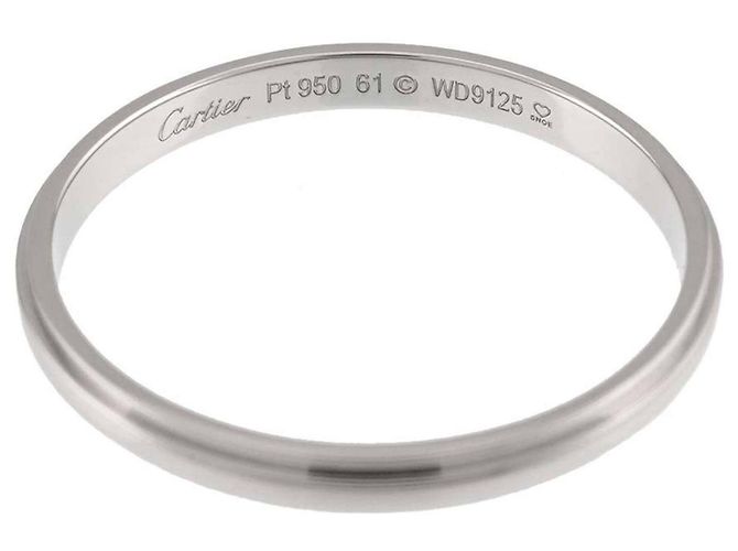 Cartier d'Amour Platinum Band Ring - view 3