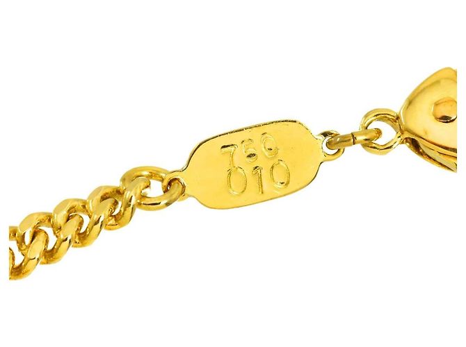 Bracciale con charm Valentino in oro giallo 18K - vista 3