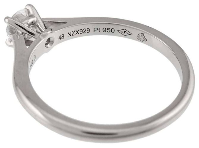 Cartier Platin Solitär Diamant Ring - Ansicht 4