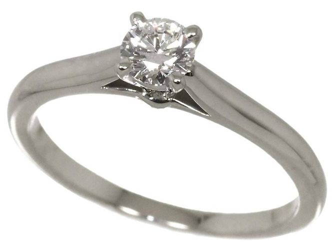 Cartier Platin Solitär Diamant Ring - Ansicht 5