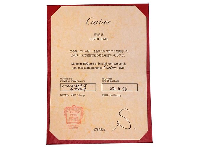 Cartier Platin Solitär Diamant Ring - Ansicht 9
