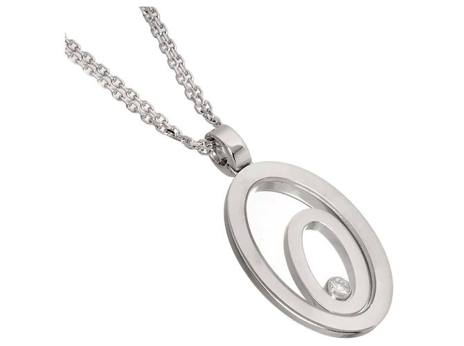 Collar Chopard Happy Spirit de Diamantes en Oro Blanco - vista 3