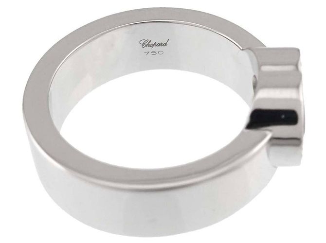 Anel Chopard Happy Diamond Heart em ouro branco 18K - vista 3