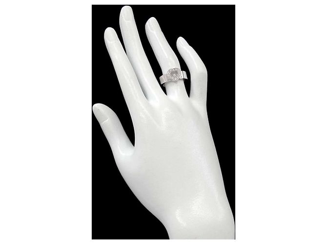 Anel Chopard Happy Diamond Heart em ouro branco 18K - vista 8