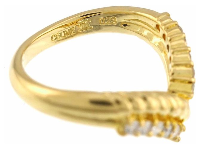 Céline Celine CELINE 1 Anello a Fascia in Oro Giallo 18K - vista 4