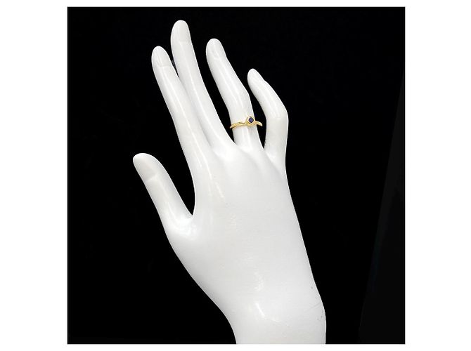 Autre Marque Anello Tiffany & Co. in zaffiro e oro giallo 18K - vista 7