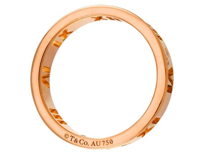 Autre Marque Anello Tiffany & Co. Atlas in oro rosa 18K - vista 3