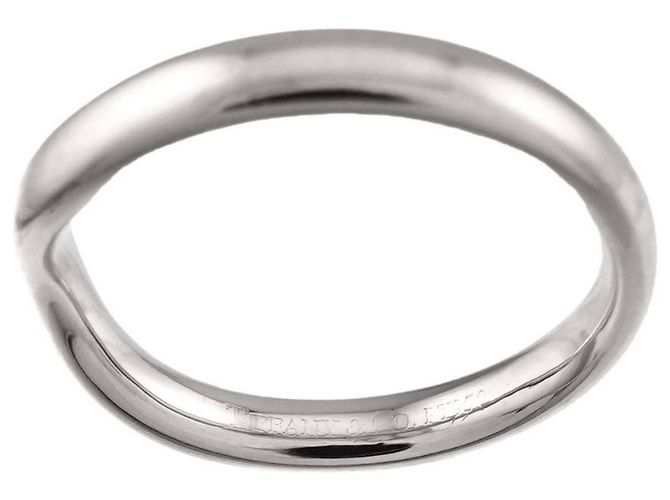 Autre Marque Tiffany & Co. Curved Band Ring aus Platin - Ansicht 3