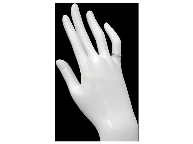 Autre Marque Tiffany & Co. Platin-Solitärring mit Diamant - Ansicht 8