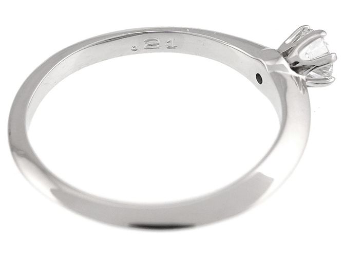 Autre Marque Tiffany & Co. Platin-Solitärring mit Diamant - Ansicht 4