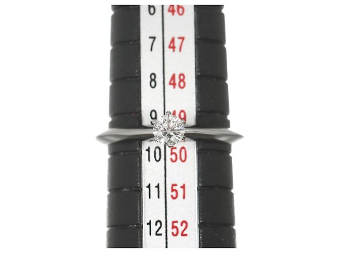 Autre Marque Tiffany & Co. Platin-Solitärring mit Diamant - Ansicht 7