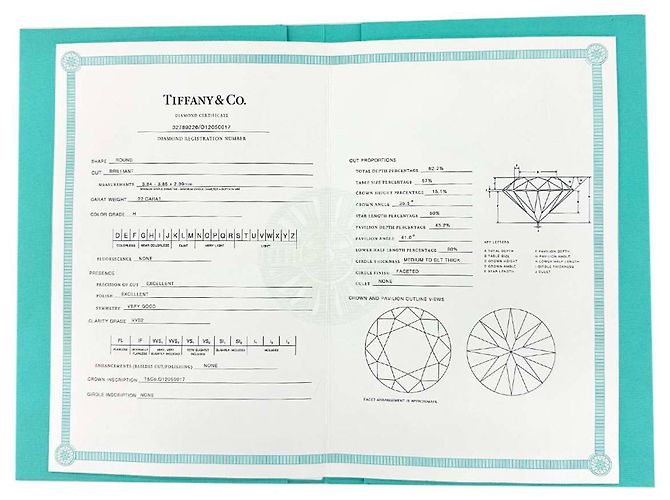 Autre Marque Tiffany & Co. Solitär-Diamantband Ring - Ansicht 9