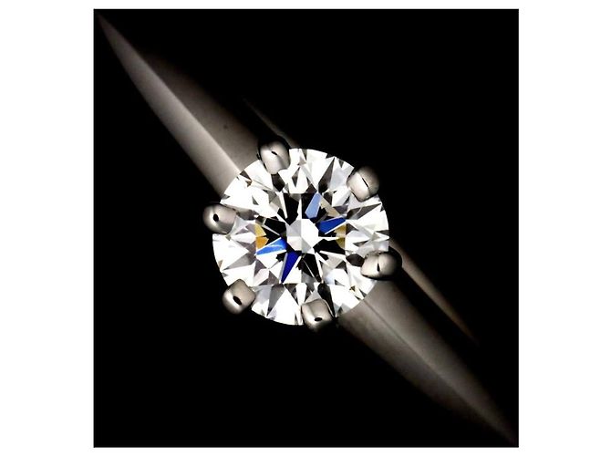 Autre Marque Tiffany & Co. Platin-Solitärring mit Diamant - Ansicht 6