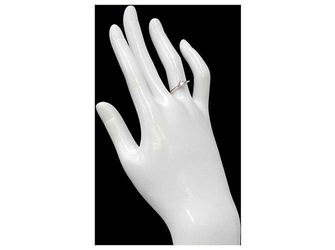 Autre Marque Tiffany & Co. Platin-Solitärring mit Diamant - Ansicht 8