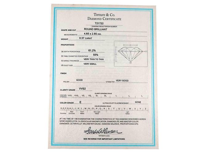 Autre Marque Tiffany & Co. Platinbandring - Ansicht 9
