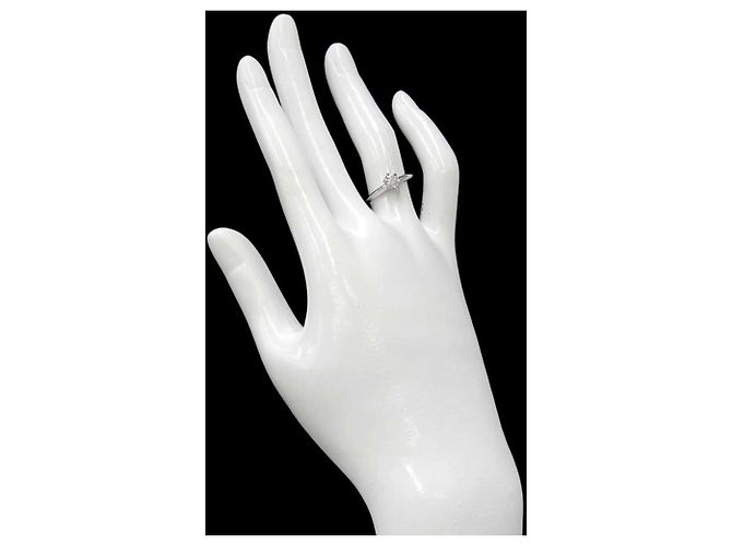 Autre Marque Tiffany & Co. Platin-Solitärring mit Diamant - Ansicht 8