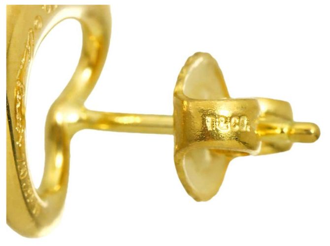 Autre Marque Orecchini a lobo a cuore Tiffany & Co. in oro giallo 18K - vista 6