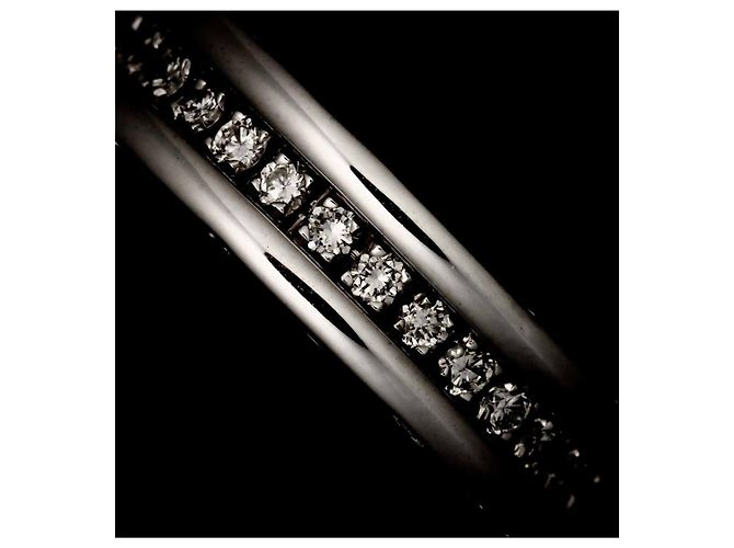 Bulgari Anello Bvlgari BVLGARI B-zero1 1-Band in Oro Bianco 18K e Diamanti - vista 5