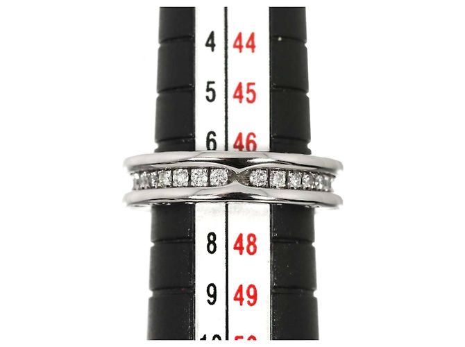 Bulgari Anello Bvlgari BVLGARI B-zero1 1-Band in Oro Bianco 18K e Diamanti - vista 6
