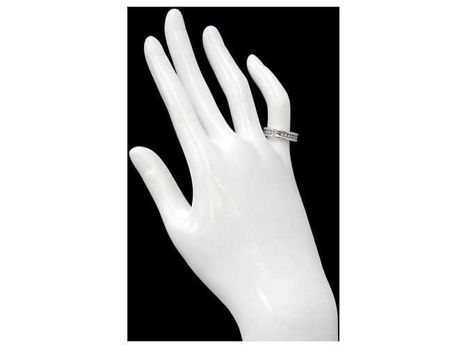 Bulgari Anello Bvlgari BVLGARI B-zero1 1-Band in Oro Bianco 18K e Diamanti - vista 7