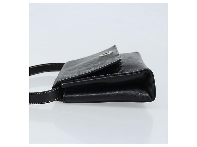 Céline Celine Vintage Circle Logo Leather Small Noir - vue 4