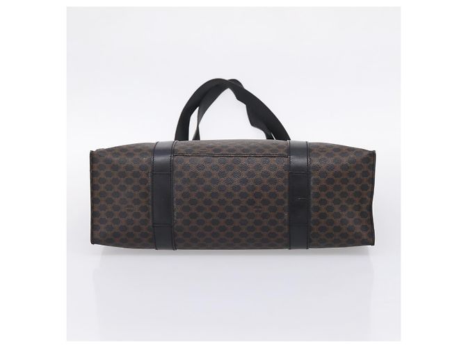 Céline Celine Vintage Macadam Shopper Coated Canvas Large Black - view 4