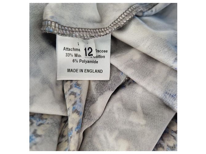 Vestido estampado Peter Pilotto Blanco Azul Verde Gris - vista 5
