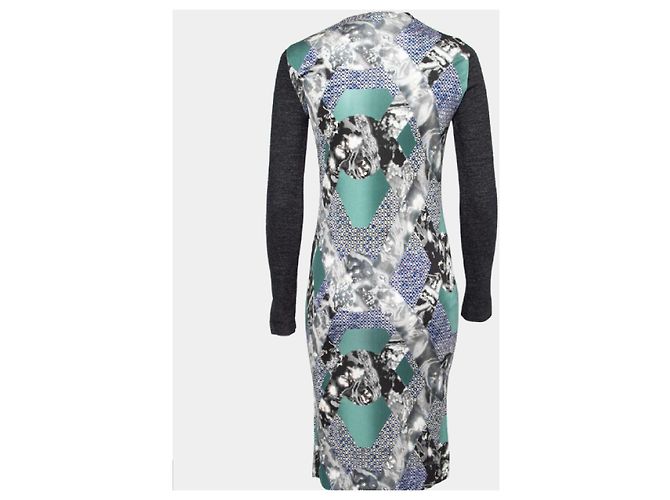Vestido estampado Peter Pilotto Blanco Azul Verde Gris - vista 9